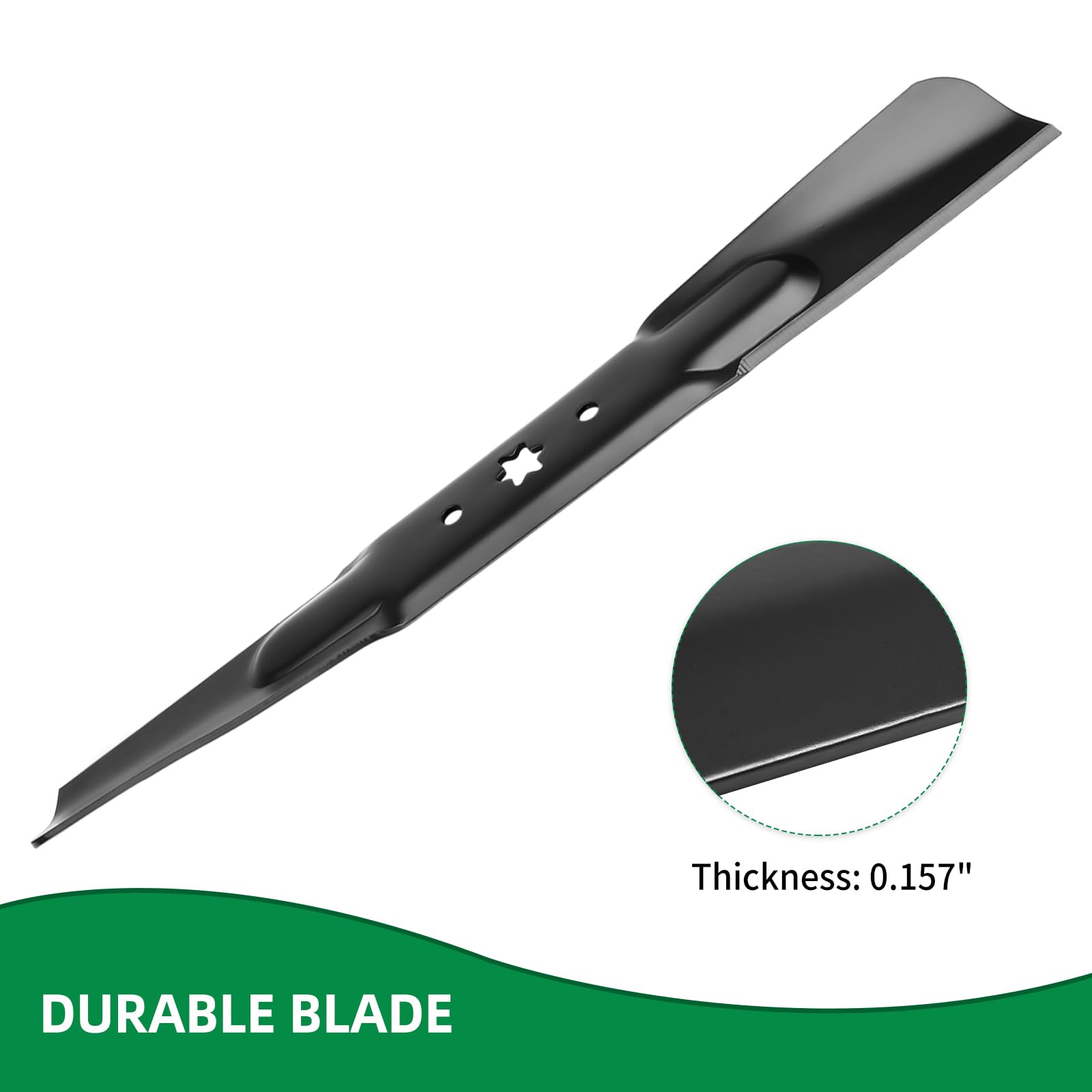 Cuchilla de cortacésped 742-04308 compatible con Cub Cadet RZT MTD LT2000 42 pulgadas Deck 942-04308 742-04312, cuchillas de alta elevación 742-0656 para MTD T1100 LT1500 T1000 T1200 T1300