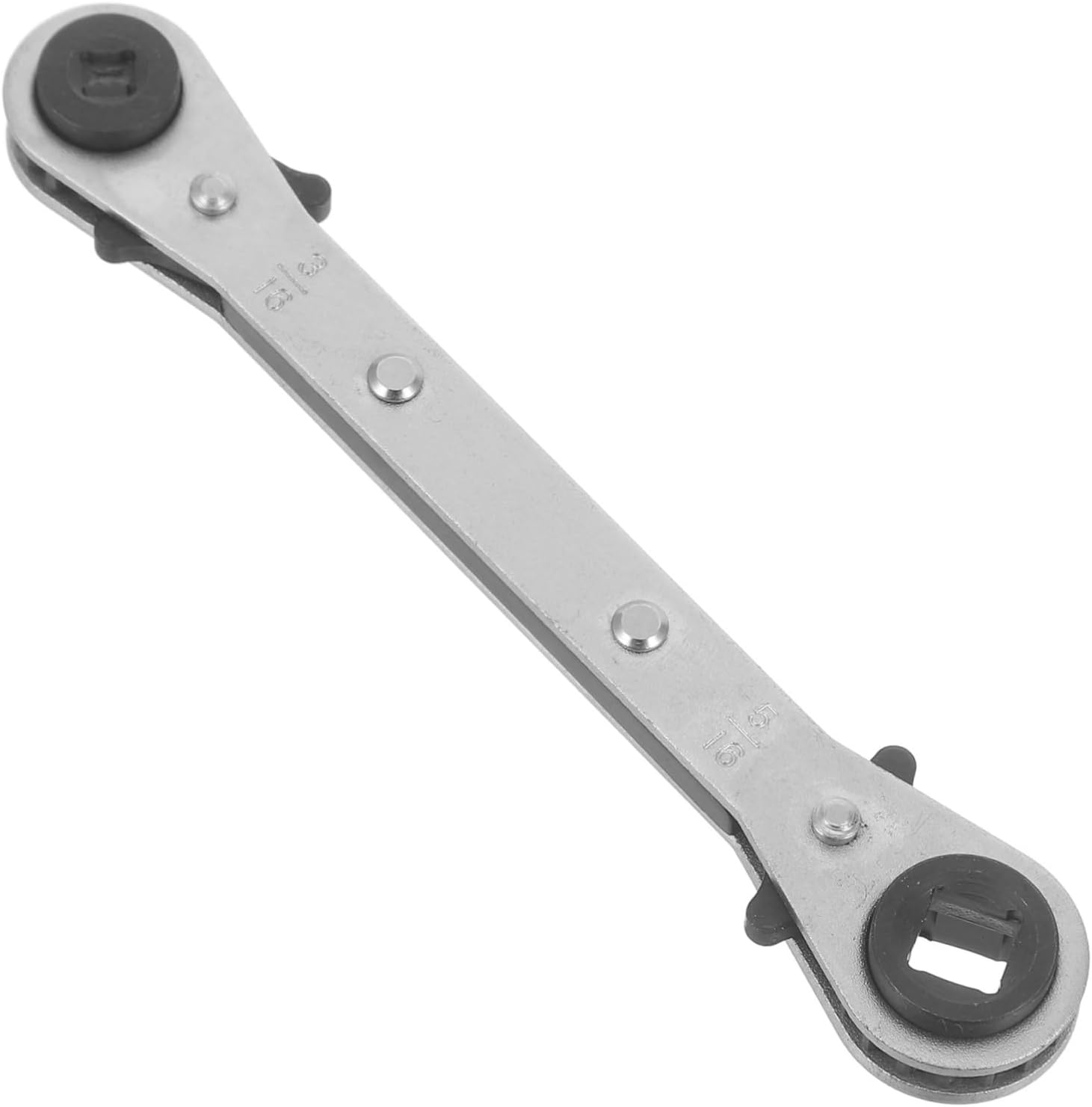 Dual Ended Refrigeration Ratcheting Wrench for Hvac Repair Steel