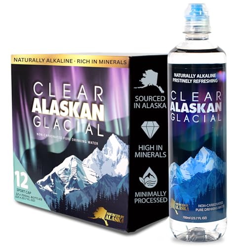 Clear Alaskan Fresh Glacier Water