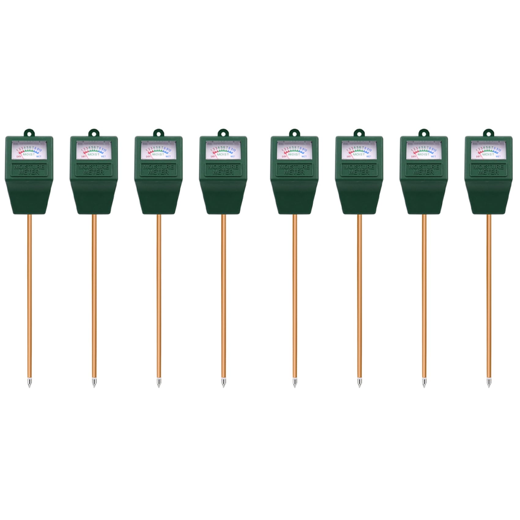 Jnchdghwa Green 8X Soil Moisture Meter, Plant Water Meter Indoor & Outdoor,Sensor Hygrometer Soil Tester For Potted Plants,Garden,Lawn