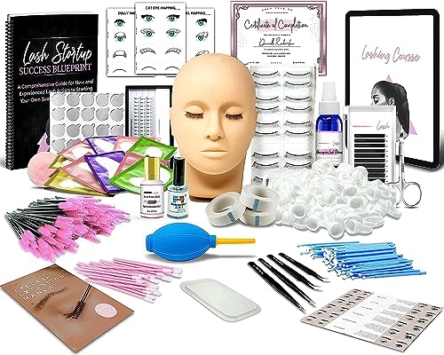 Kit extension de cils TwoWin avec tête mannequin de formation