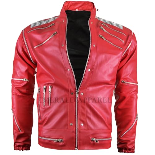 Bea-It Jacket, Red Song Bea-It Red Faux Leather Jacket, Zipper Jacket2
