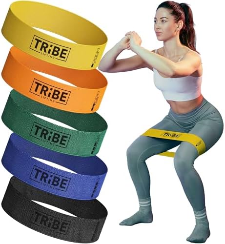 Tribe Lifting Fabric Resistance Bands for Glutes &… Tribe Lifting Fabric Resistance Bands for Glutes &…