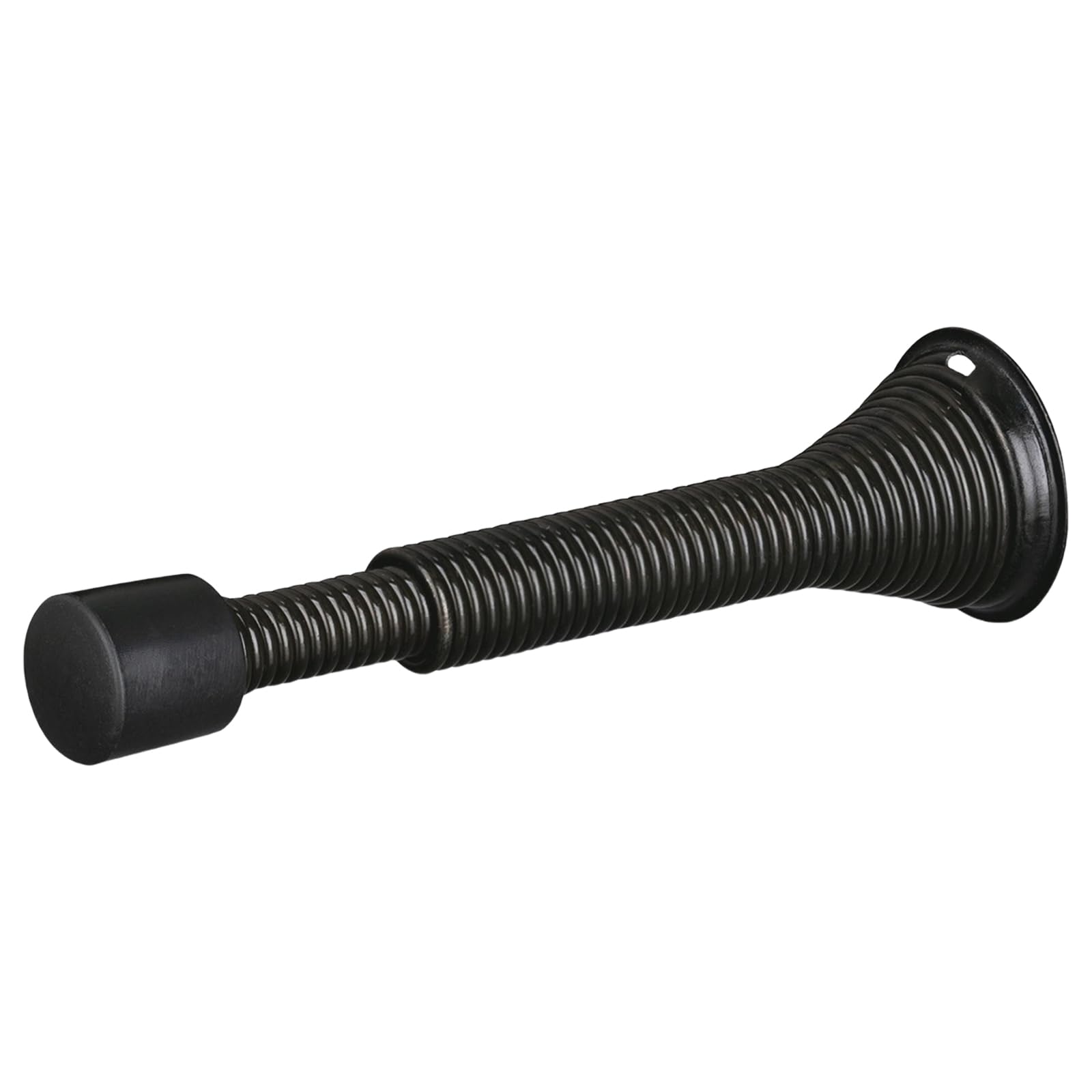 Lirrvb Black Upgrades Spring Door Stoppers Extendable Wall Guard With Rubber Bumper Heavy Duty Door Stops For Household Flexible