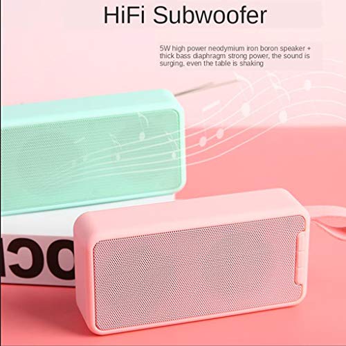 Baoblaze Mini Amplificador De Fidelidade Som Suporte Tf Cartão Tws Subwoofer Aux Usb Fm - Azul