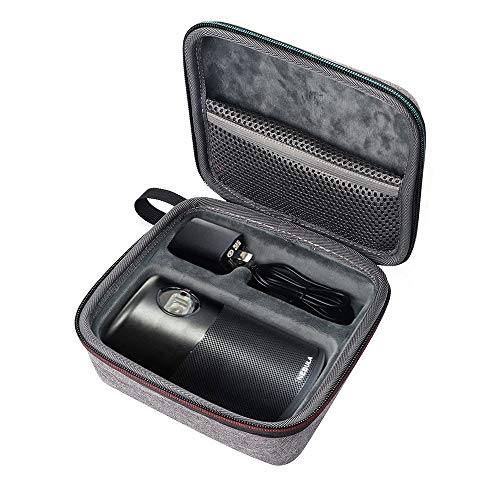 MASiKEN Hard Case for Nebula Capsule II / Nebula Capsule Max Smart Mini Projector, Remote Control USB Driver Accessories Storage Box , Shockproof Water Resistant Travel Carrying Bag - Grey