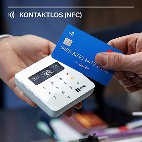 SumUp Air mobiles Kartenterminal zum bargeldlosen Bezahlen mit EC Karte, Kreditkarte Apple & Google Pay und mehr - NFC RFID Geldkartenleser - Praktischer Credit Card Reader - Kontaktlose Kartenzahlung - Image 4