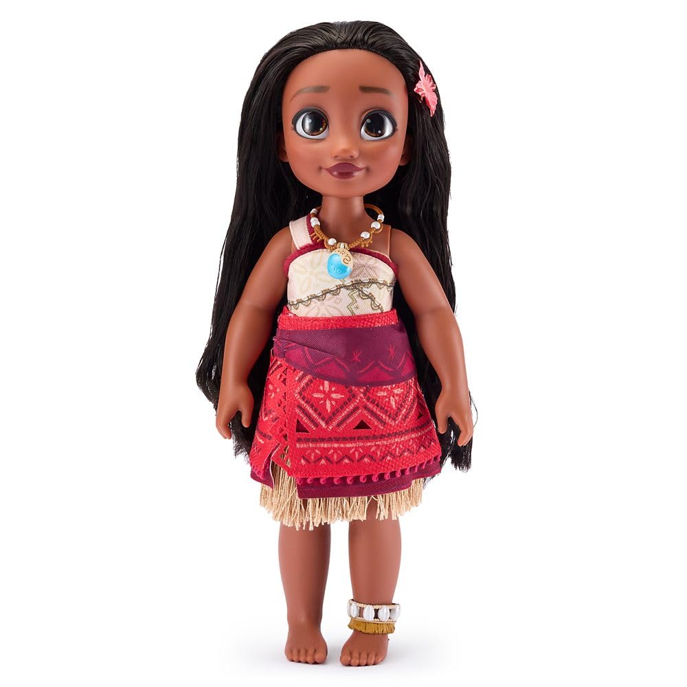 Disney Store Official Moana Once Upon a Story Doll - 16 Inch Disney Princess Toys Featuring Reflective Eyes with 3D Pupil and Iris, Detailed Costume,