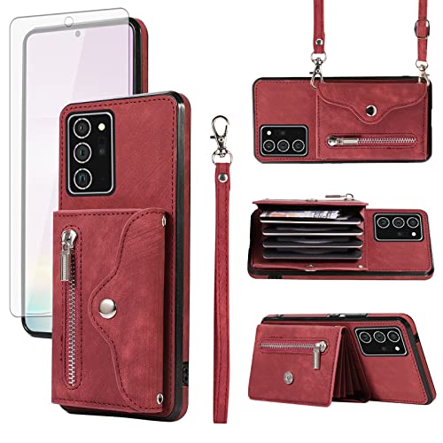 Coque Samsung Note 20 Ultra rouge pour le bureau et les voyages