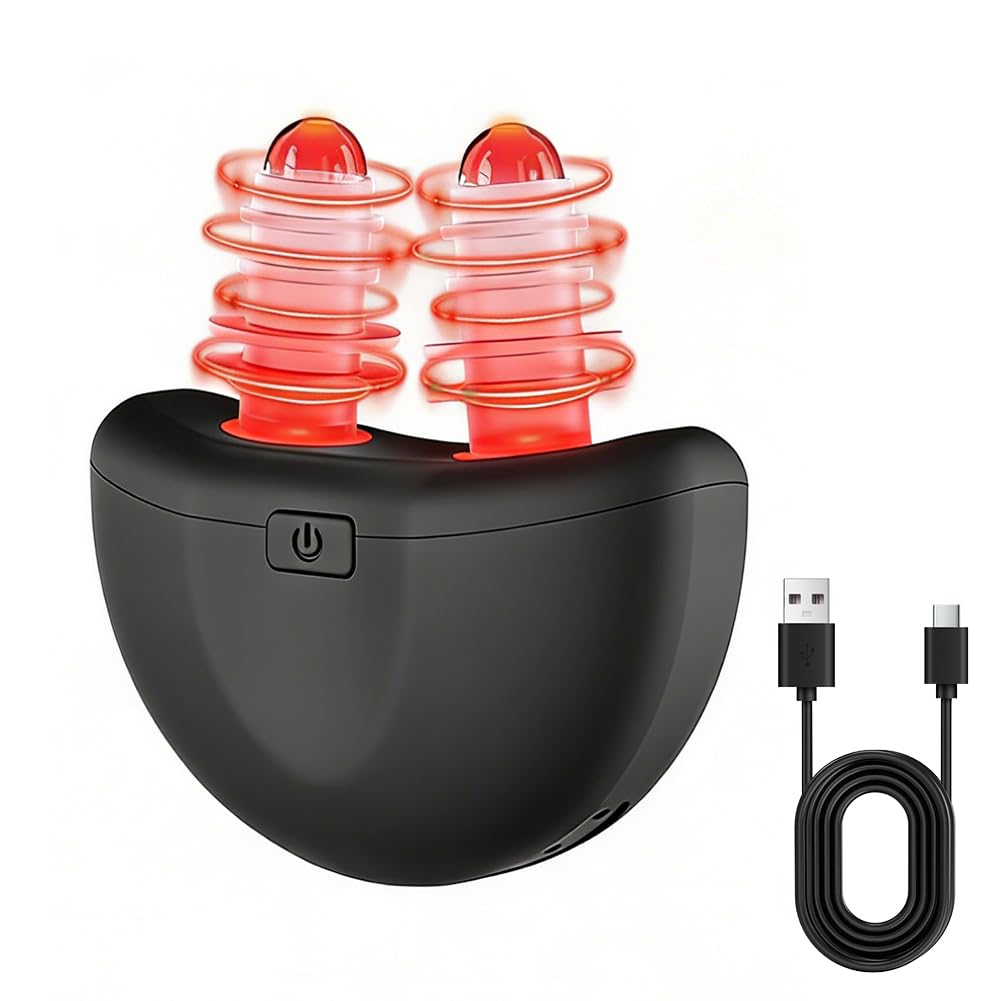 Luz sinusal sin nariz, Respirelief Red Light Nasal Therapier, Instrumento de Terapia Nasal Luz Roja, Sinusitis Luz Roja Dispositivo de Terapia Nasal, Promueve la Respiración Natural y Alivio De