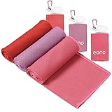 Amazon Brand - Eono Kühlendes Handtuch 3 Pcs 100x30cm Golftuch Cooling Towel Mikrofaser Handtuch Sporthandtuch für Yoga Reise Climb Fußball Tennis und Outdoor Sports Golf Towel
