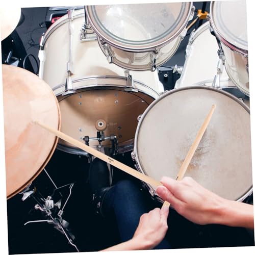 2 piezas de baquetas de madera profesionales para percusión, diseño de mango liso, para principiantes miniatura 7