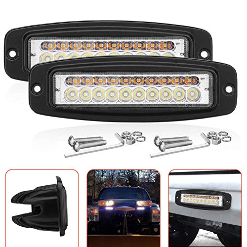 Lámpara de Niebla Led Dual-Color Contra la Ceguera Nocturna 100W 2X 5