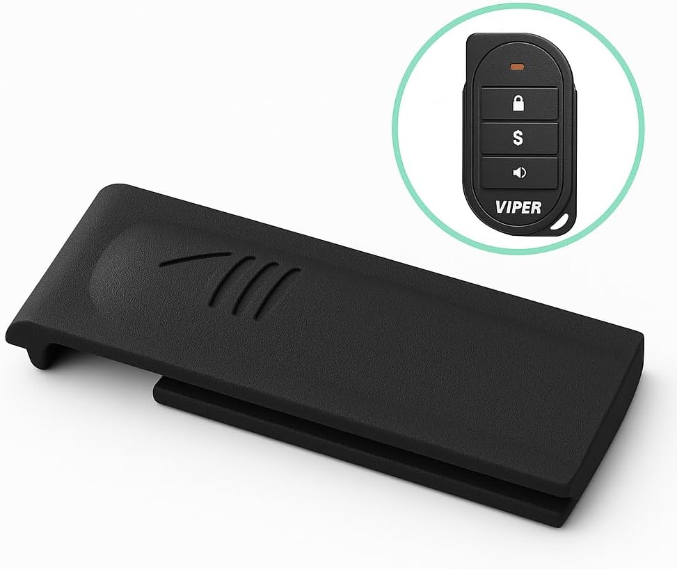Replacement Battery Door Cover for Viper 3305V & 7345V Car Alarm Remotes - Secure Fit Battery Case for Viper Key Fob Transmitters - Black image 2
