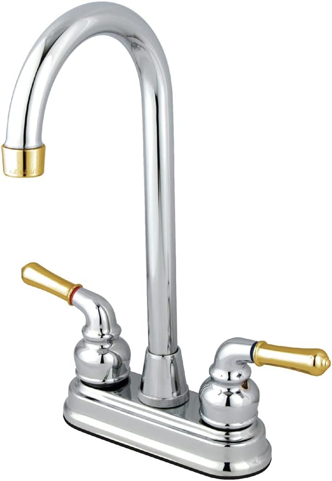 Kingston Brass KB491 Magellan 4" bar Faucet, Polished Chrome - Touch On Kitchen Sink Faucets - 