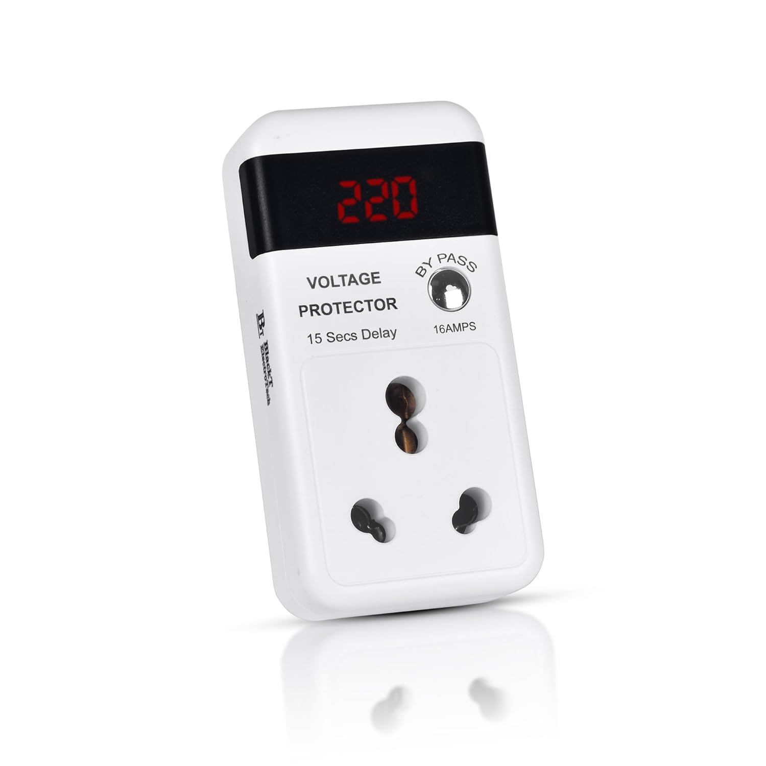 Blackt Electrotech BTSVP03 230V 16 Amps Automatic Voltage Protector Socket – Surge Protector for Air Conditioners, Refrigerators, Washing Machines, and TVs (1)