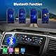 NHOPEEW 1-DIN-Autoradio mit 2,7-Zoll-Touchscreen-Display – MP3-Radio-Unterstützung, Freisprecheinrichtung, ISO-Schnittstelle, EQ, FM, Bluetooth, bunte Lichter – AUX, USB-Anschluss, Typ-C-Ladeanschluss