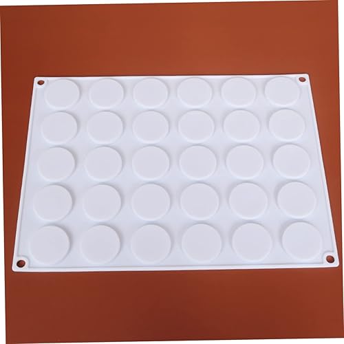 Miniatura 6 de TEHAUX Molde para hornear moldes de cera de sellado de moldes de silicona para galletas Molde de para chocolate redondo de silicona Mat círculo de