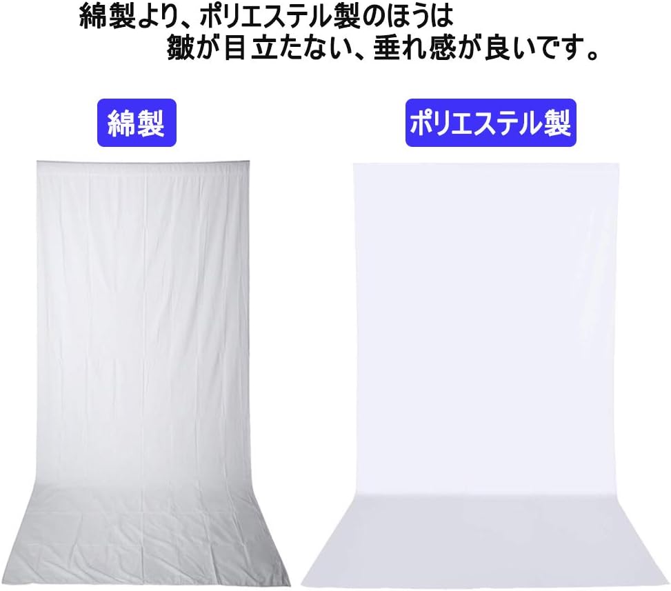 Amazon 背景布 白 サイズ150 300cm 撮影用 背景シート 厚地 不透明 反射面と無反射面があり 強力クリップ3点付き プロ スタジオ背景スクリーンシート 写真 ビデオとテレビに対応 ポリエステル パイプ差し込む袋あり バックペーパー 背景布 通販