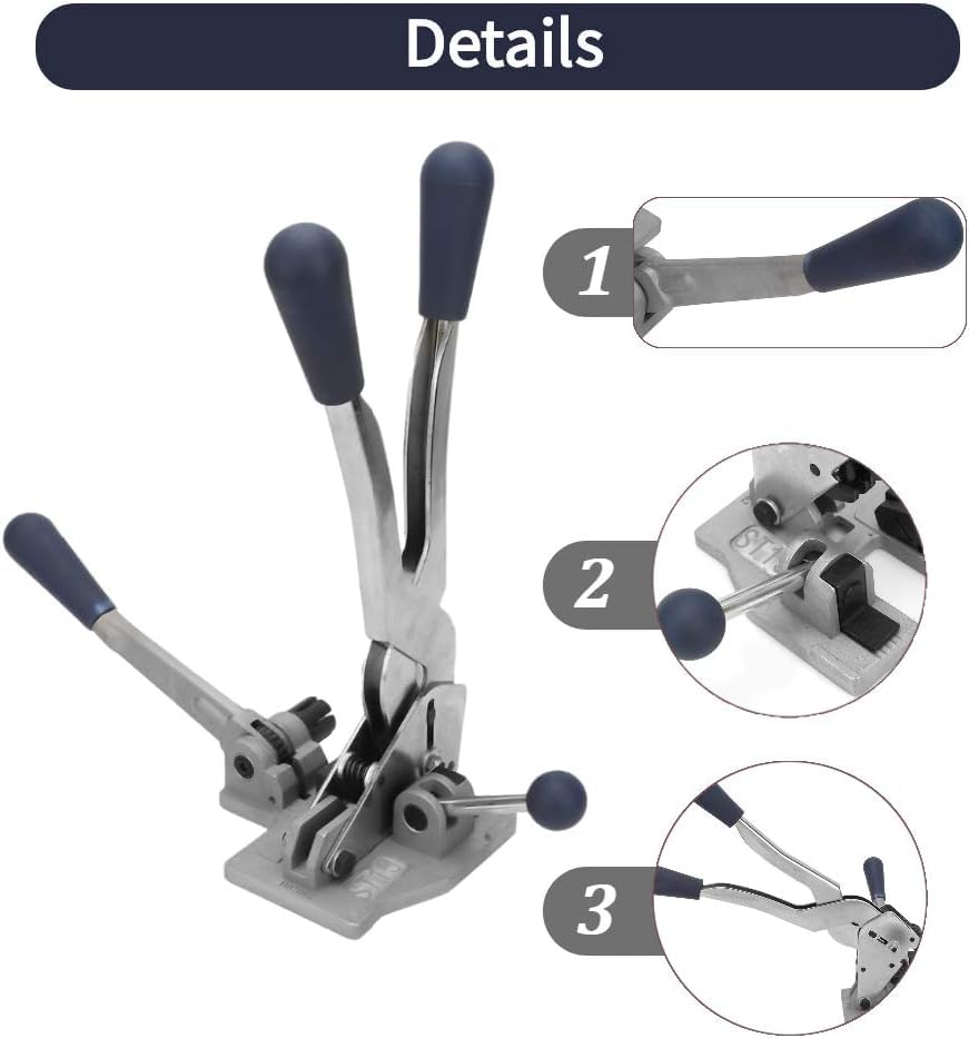 Manuelles Umreifungsset – Spanner & Schneider Für PP-Band 12–16 Mm, 100 Kg Tragkraft, Mit PET-Band & Metallsiegeln, Für Paletten & Pakete
