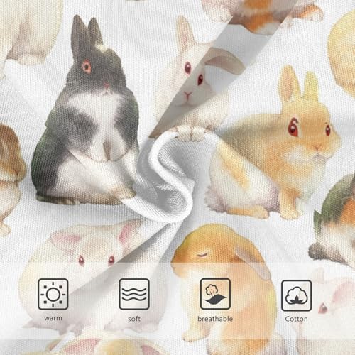 Wusikd Bunnies Colors Girls' Underwear Cotton Girls Briefs Soft Toddler Underwear 2T3