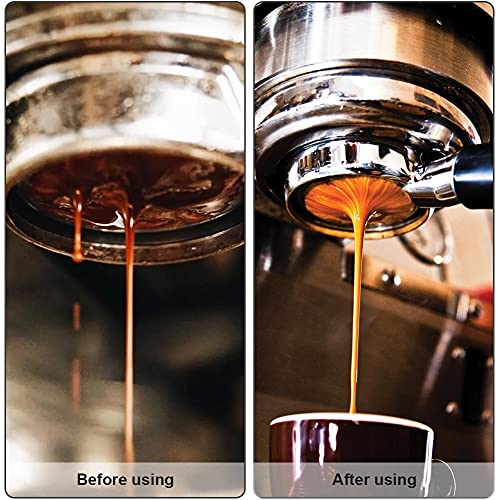 Espresso Coffee Stirrer, Natural Wood Handle Coffee Stirring Tool with Stand, Stainless Steel Coffee Stirrer Needle Distributor for Espresso Distribution