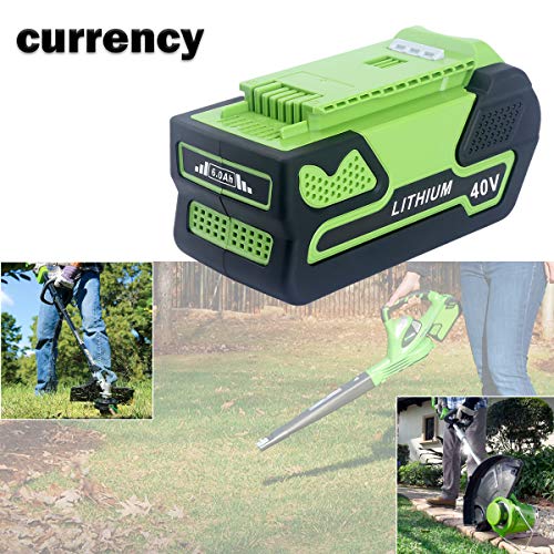 Biswaye 29472 Replacement 6.0Ah 40V Lithium Battery for GreenWorks 40V G-MAX Power Tools 29462 29252 20202 22262 25312 25322 20642 22272 27062 21242