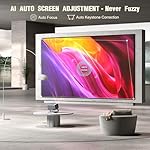 [Netflix Officially & AI Auto Focus] VOPLLS 4K Projector with WiFi and Bluetooth, 3D DoIby Audio & Auto Keystone Video Projector, 600 ANSI Outdoor Movie Projector, 50% Zoom, MAX 300''Display(Grey) - Image 2