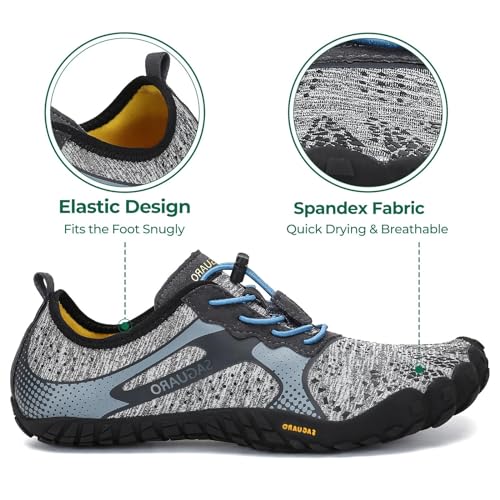 Miniatura 3 de SAGUARO Barefoot Hombre Mujer Zapatillas Minimalistas para Zero Drop Soles y Wide Tox Box,Gr.35-48 EU
