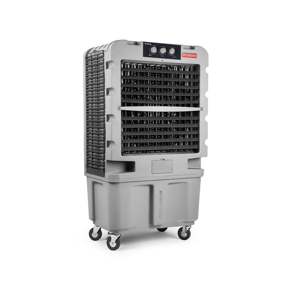 Raffrescatore evaporativo portatile ad acqua ghiaccio 120 litri, 350 watt, per 80 mq, 3 velocità Fresh