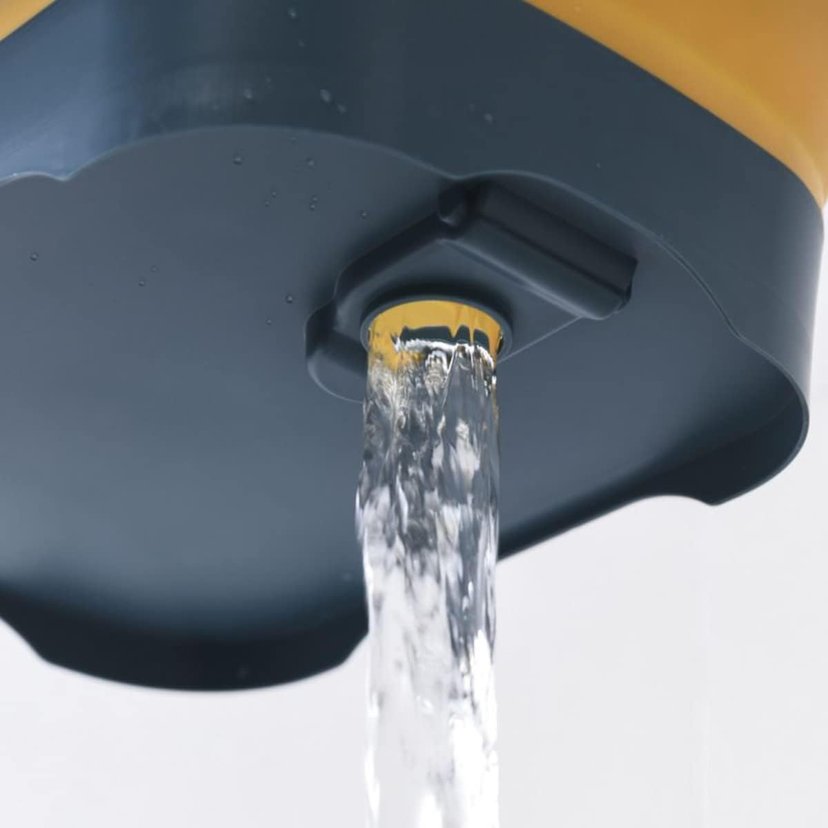 BeyondNice Collapsible Dishpan with Draining Plug - Foldable Washing Basin - Portable Dish Washing Tub - Space Saving (Yellow)