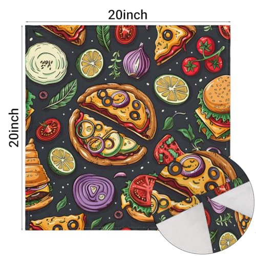 Servilletas de Tela Reutilizables 20x20 Pulgadas Paquete 6 miniatura 3