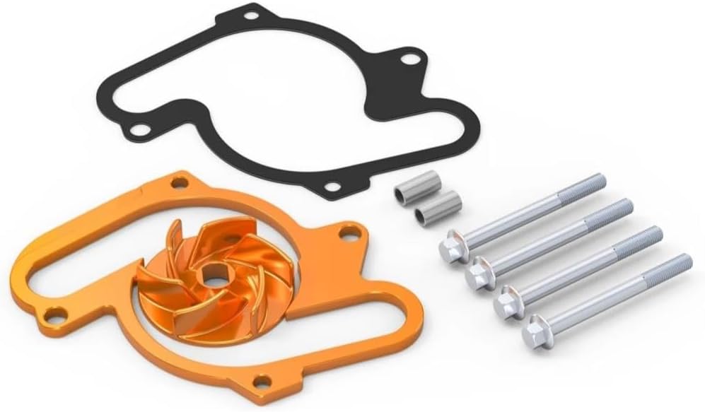 Water Pump Cooler Impeller Spacer Kit for KTM 950 Adventure 990 Adventure R S Super Duke Supermoto LC8 2002-2014(Black)
