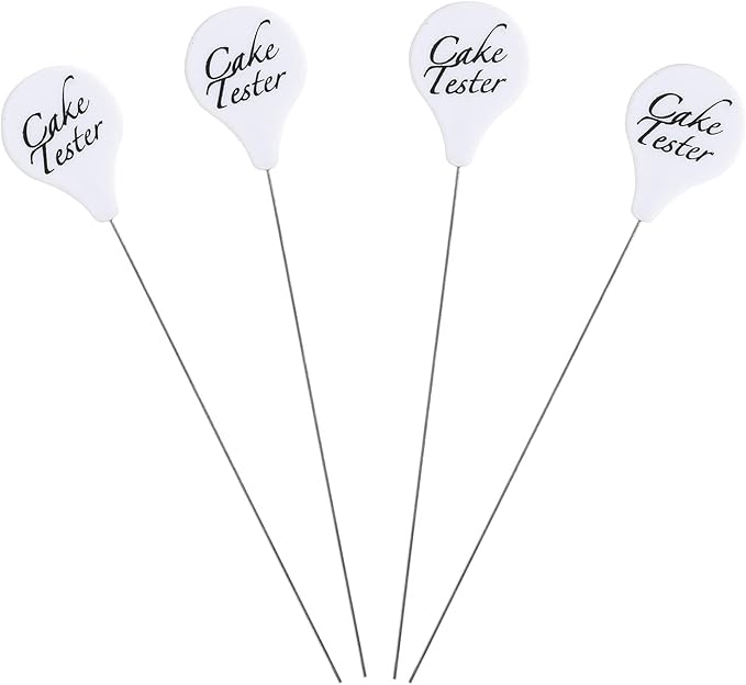 4 Pcs Stainless Steel Cake Tester Reusable Metal Cake Probe Cake Testing Needle Home