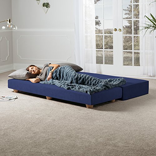 Jaxx Alon Daybed | Fold-Out Sleeper | Queen-Size Mattress - Indigo #TOP4