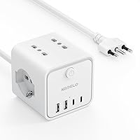 Ciabatta Elettrica Multipresa con 4 Prese Universali 10/16A ITA e Schuko