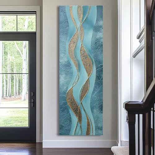 Tableau vertical moderne pour habiller une entrée ou un bureau vide