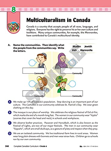 Complete Canadian Curriculum 6 (Revised & Updated): A Grade 6 integrated workbook covering Math, English, Social Studies, and Science - Image 7