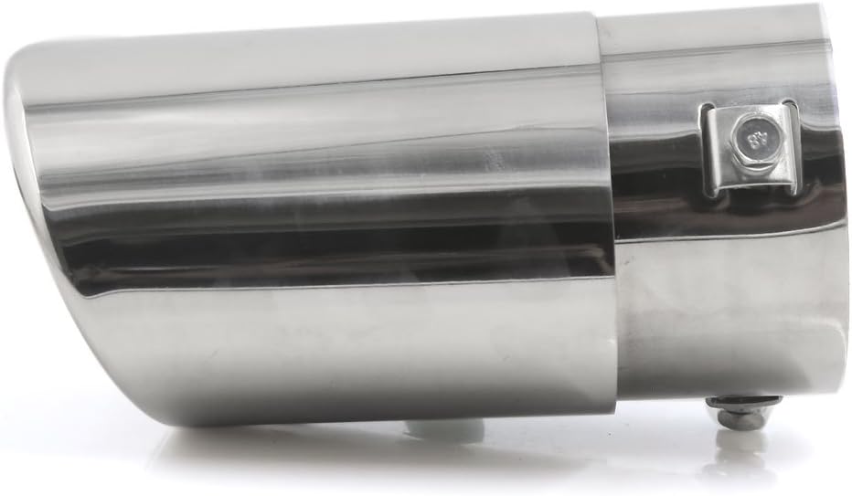 uxcell 75mm Inlet Silver Tone Exhaust System Muffler Down Tail Pipe Tips for Auto Car