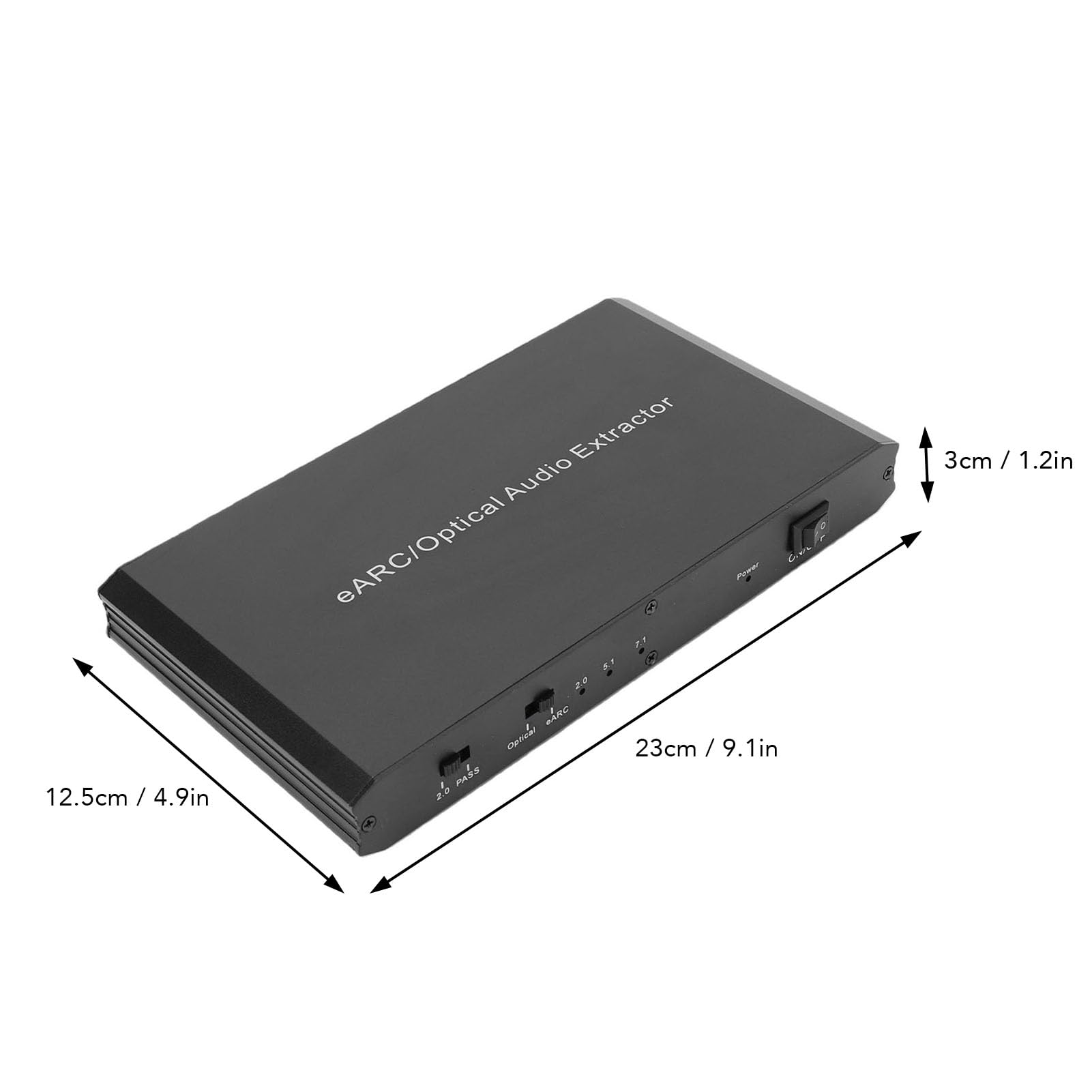 Sxhlseller Estrattore Audio Ottico Ad Adattatore Audio HD da 3,5 Mm, per Sistemi di Altoparlanti TV Supporto 24 Bit 192 KHz Canali 7.1 5.1 2.0, per Home Theater, Ingegneria del Suono,