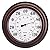 Indoor Outdoor Thermometer - Premium Steel Wall Thermometer Hygrometer for Patio, Wall or Decorative, No Battery Required Hanging Thermometer 8" Round Diameter (Bronze)