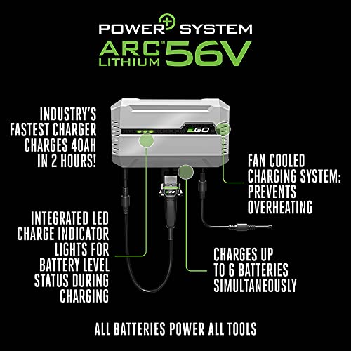 Image of EGO Power+ CHV1600 Z6 Zero Turn Riding Mower Charger, Gray
