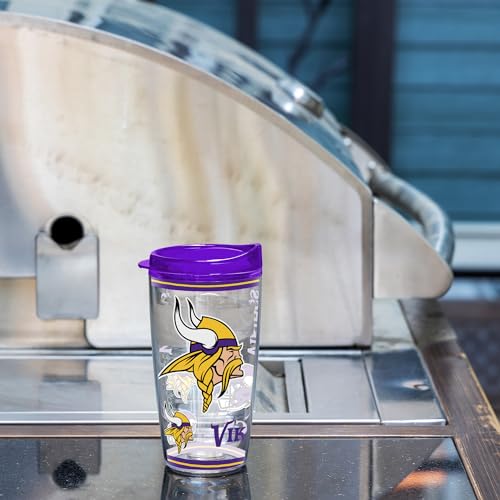 Image of Rico Industries NFL Football Double Wall Mayhem 16oz Tritan Tumbler W Lid