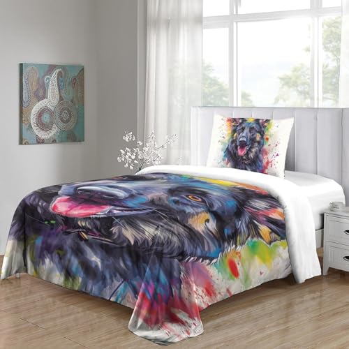 Linge de lit Berger Allemand 3D microfibre de qualité