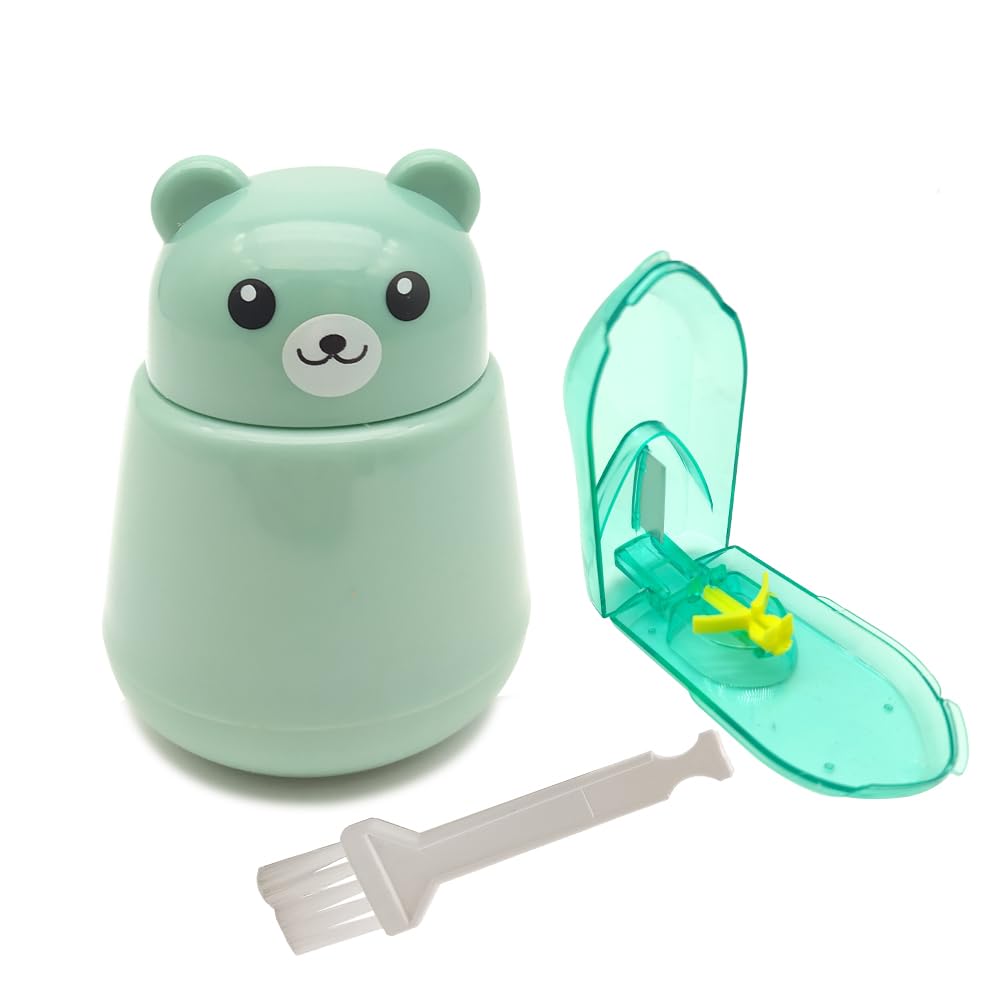 2-Pack Pill Crusher and Cutter Grinder | Effortlessly Crush Small or Large Pills into Fine Powder | Easy Cleaning | Green