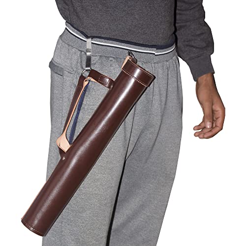 Kt Arrow Quiver Adjustable Quiver For Arrows Genuine Cowhide Leather Quiver Archery Quiver For Hunting & Target Practicing (Dark Brown) #TOP4