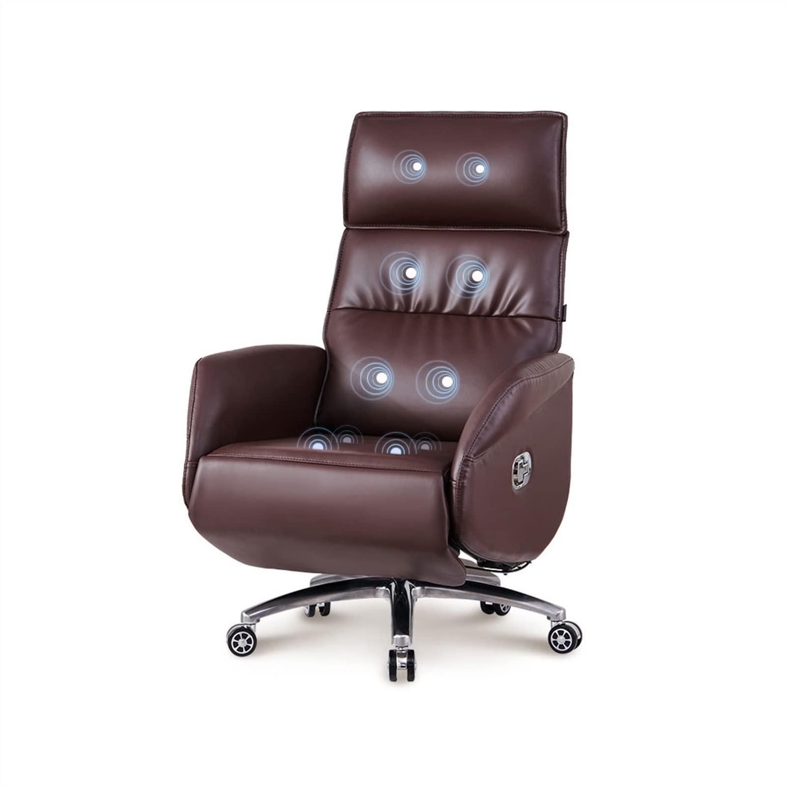 KJLY Managerial Chairs Executive Chairs Boss Chair Computer Gaming Chairs Electric Massage Cowhide Home Office Desk Chairs Comfortable