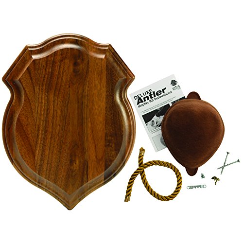 Walnut Hollow Country Deluxe Antler Display Mounting Kit in Solid Walnut for Mule Deer & Whitetail Deer (29628) 9.00" x 12.00"