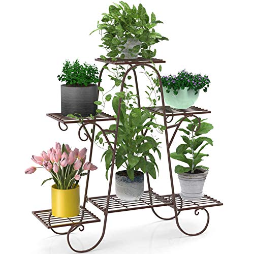 Metal 6 Tier Plant Stand,Plant Stands for Indoor Plants Display Stand Indoor Plant Stand Metal Plant Stand for Multiple Plants for Living Room