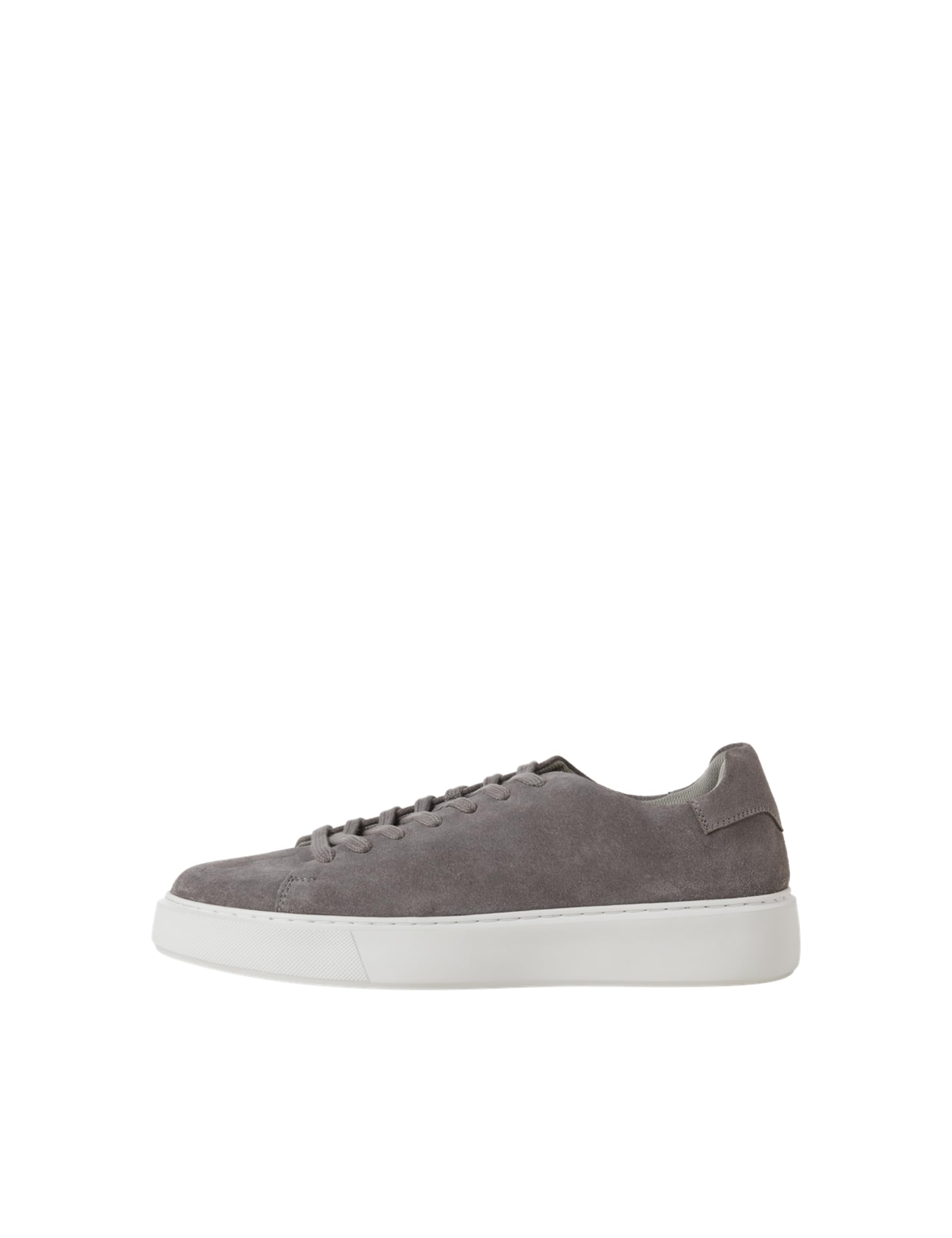 JACK & JONES Leather Sneaker Mens Trainers Ash 11 UK